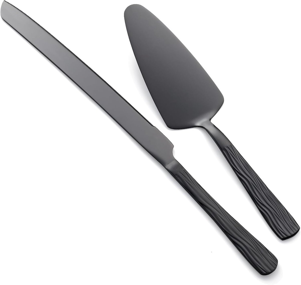 Set van Cake Snijders van RVS, Inclusief 33 cm Taartmes en 23,5 cm Taartserver voor Bruiloften, Verjaardagen en Jubilea