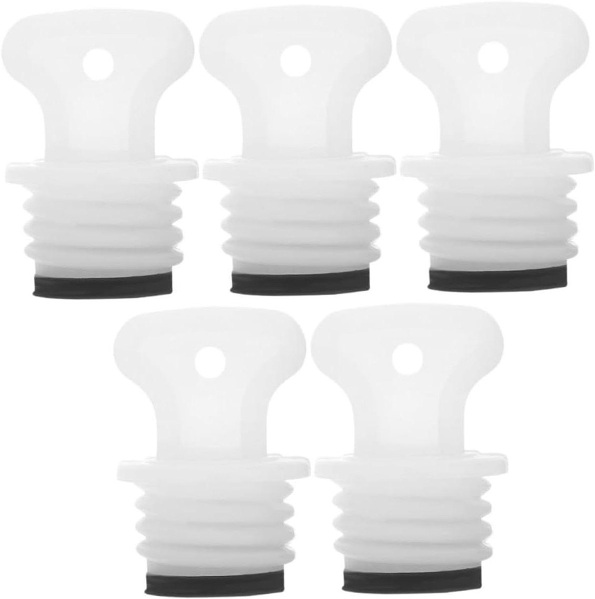 Rubberen Stopper - Warmwaterkruik Dop - Lekvrije Afsluiting - Duurzame Constructie - 35 cm - Zwart