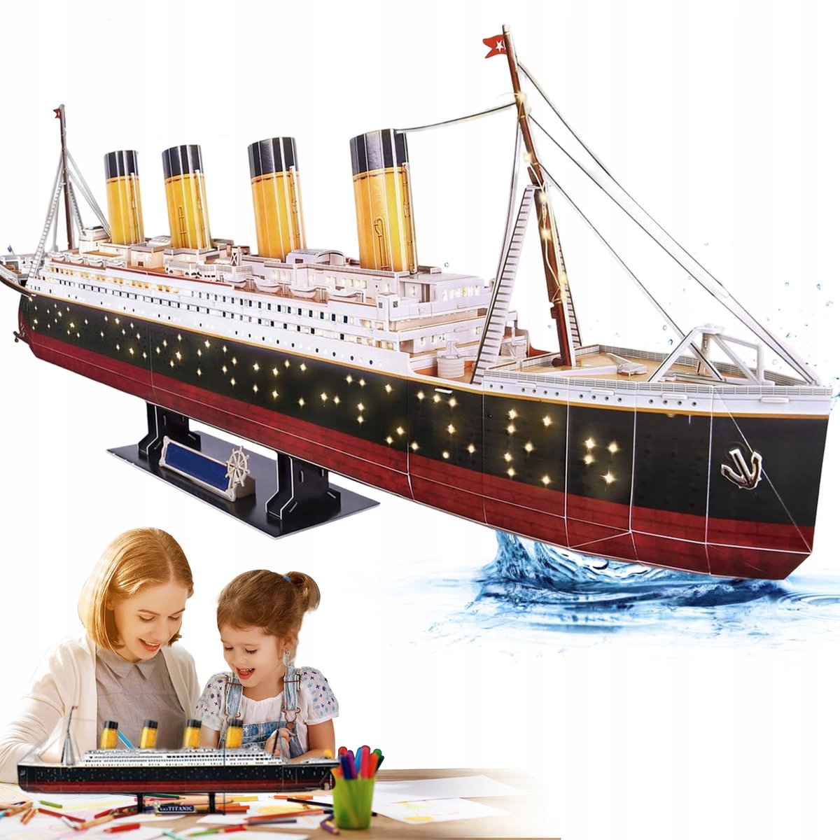 Scheepsmodel Kit - Bouwspeelgoed Modelbouw - Bouwset - 3D Schip - 266 Stuks - 3D - EPS - Kliksysteem - Decoratie en Ontspanning - Voor Volwassenen en Kinderen - Cadeau