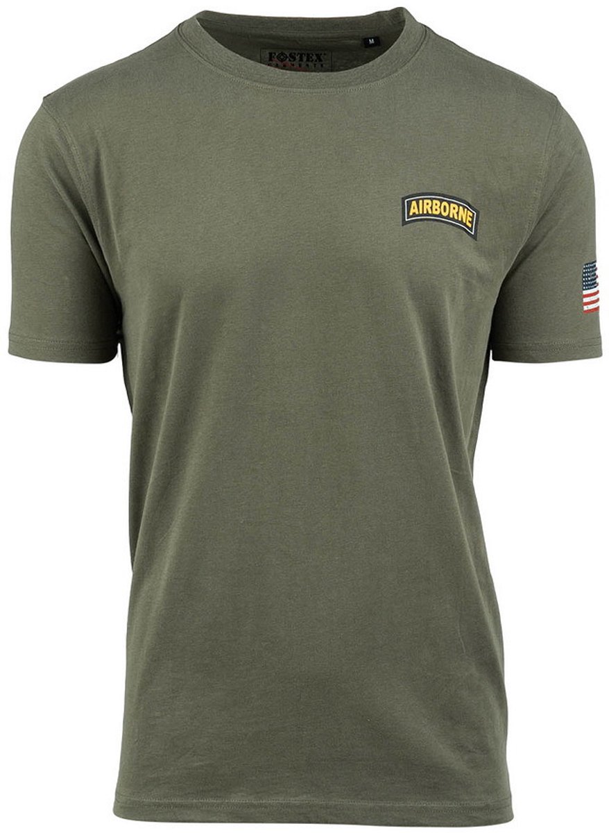 T-shirt 101st Airborne Roundel Groen M