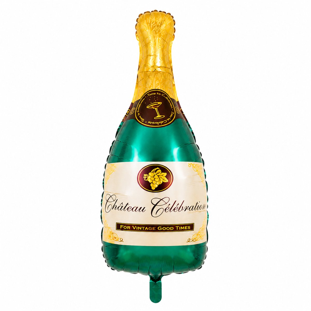 Fienosa Champagnefles Folieballon XL – Drank fles - Gouden Feestballon – Proost Decoratie – Verjaardag, Jubileum, Geslaagd, Oud & Nieuw – Helium & Lucht