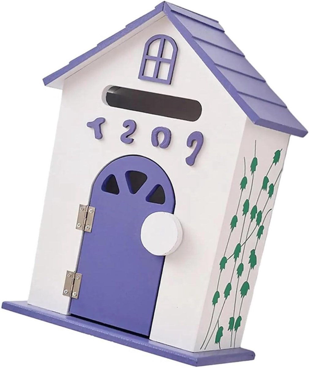 Brievenbus - Pakketbus Muur - Post Ontvangen - Waterdicht Ontwerp - 22x12x32cm - Paars