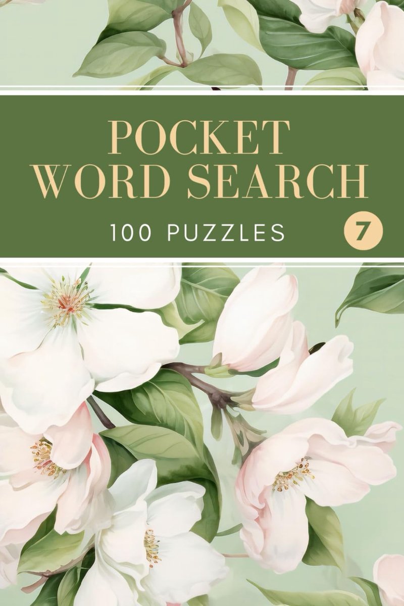 Word Search: 100 Puzzles - Compact and Travel Size 4x6 Inches - Volume 7
