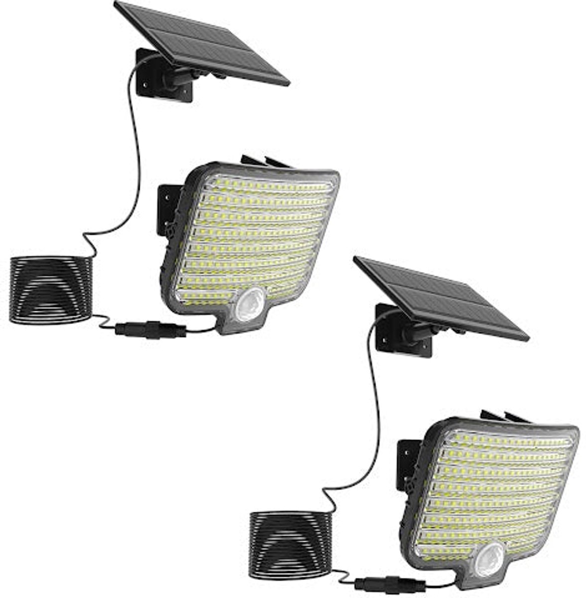 Set van 2 zonnesensorprojectoren 550LM BRIGHTLY