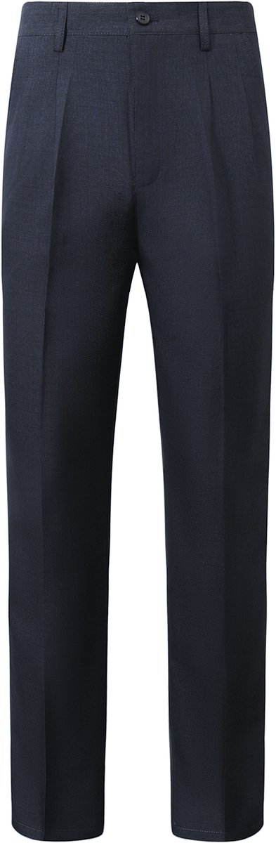 ALLTHEMEN Heren Hoge Taille Rechte Pantalon - Kreukvrij - 34
