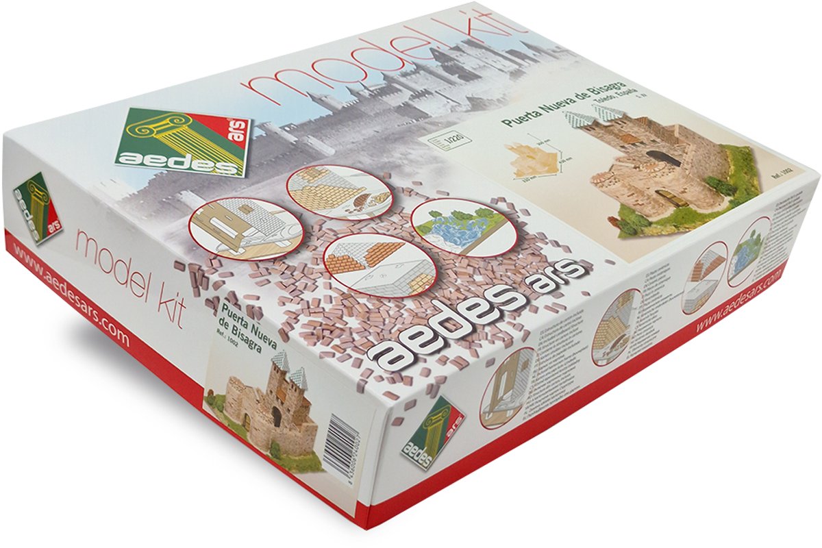 Aedes Ars 1002 Puerta Nueva de Bisagra Bouwpakket 1:220 – Keramische Stadspoort Toledo