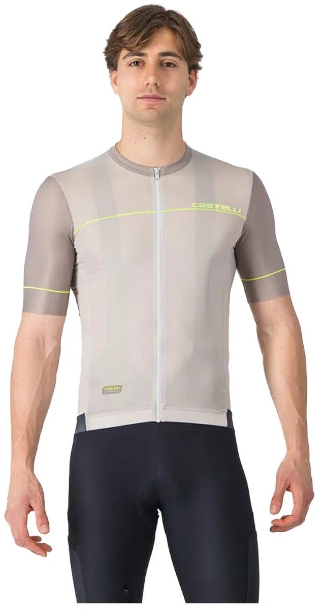 Castelli Unlimited Endurance 2 Korte Mouw Wielertrui Grijs 2XL Man