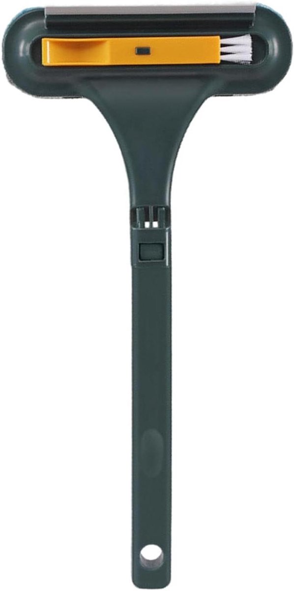 Reinigingsborstel Raam - Plumeau Gadget - Vlekken Verwijderen - Met Waterwisser - 43 x 21 x 1.5 cm - Groen