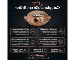Cataplana Braadpan - Portugese kookpan Koperen pan - Koken en braden - Handgemaakt gehamerd koper -…