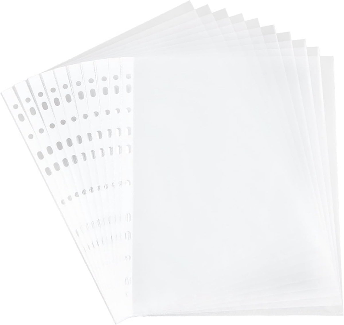 100 stuks brochurehoezen A5, stevige transparante folies, hoesjes, glashelder, documentenhoezen voor documenten, presentaties, papier