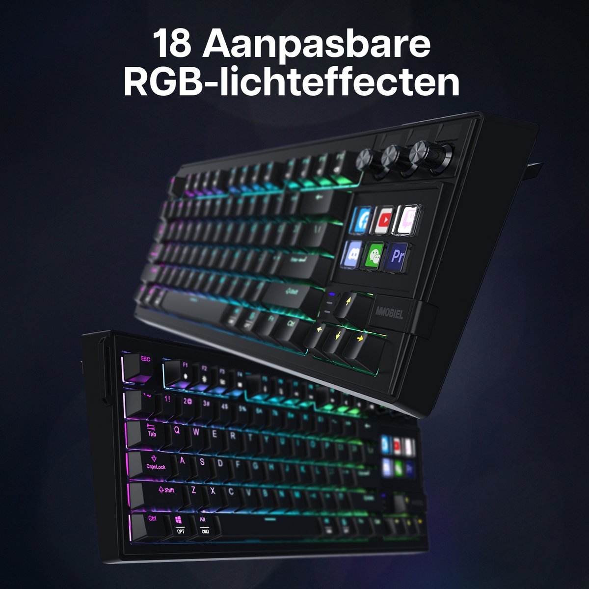MMOBIEL Mechanisch Toetsenbord met 6 Macrotoetsen & RGB thumbnail 5