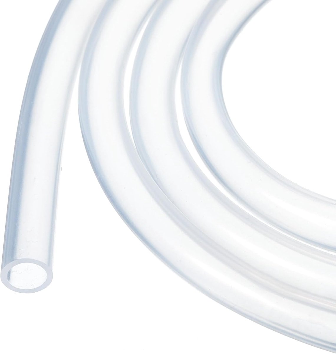 3m Siliconen Slang 6mm ID 8mm OD Heldere Industriële Kunststof Slang Pure Siliconen Slangen voor Pomp Sifonering Drainage Irrigatie Brouwen, 1/4"