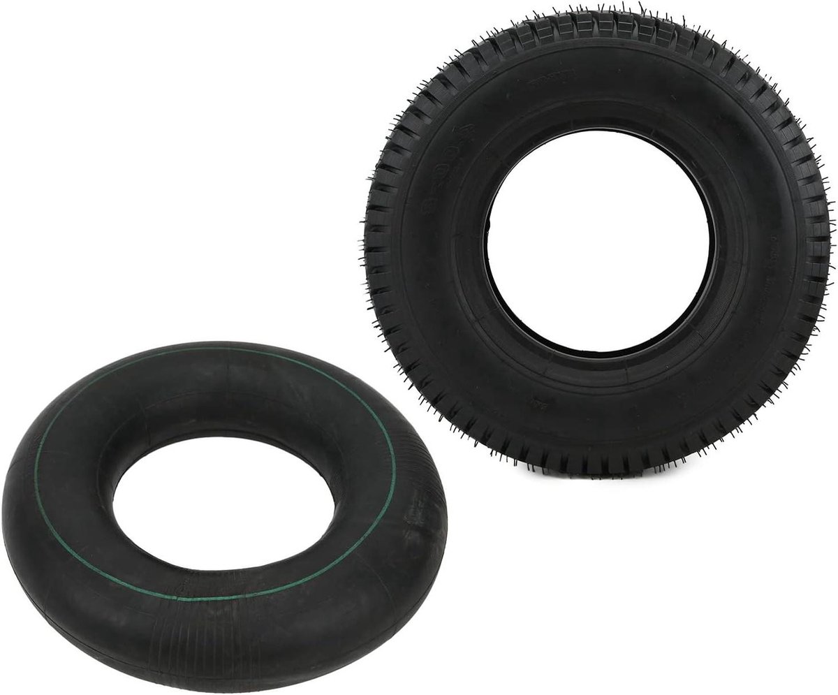 Banden Binnenband Set - Vervangingsbanden Trolley - Transporttaken Uitvoeren - Zelfdichtend Rubber - 4.80/4.00-8 inch - Zwart