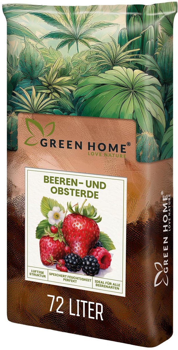 Green Home Berry Soil - potgrond voor bessen en fruit - 72 liter - organisch - met perliet en langetermijn meststof