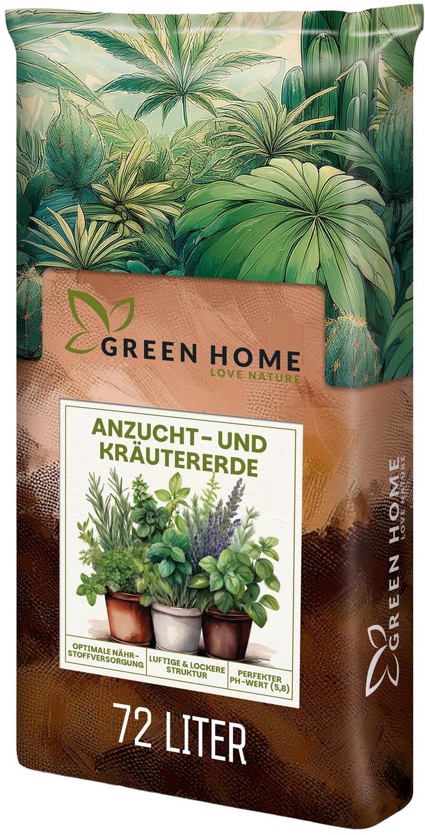 Green Home Propagatie en kruiden potgrond - zaaigrond en stekgrond - 72 liter - met lange termijn voeding
