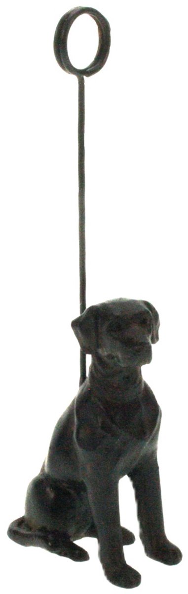 Foto-/kaarthouder Hond zwart 2,8x4,5x13cm