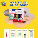 Rode 3D-pen met doos en toebehoren, inclusief 10x PLA-kleuren, 5x sjablonen, tekenset, 1x USB-C kabel en handleiding.