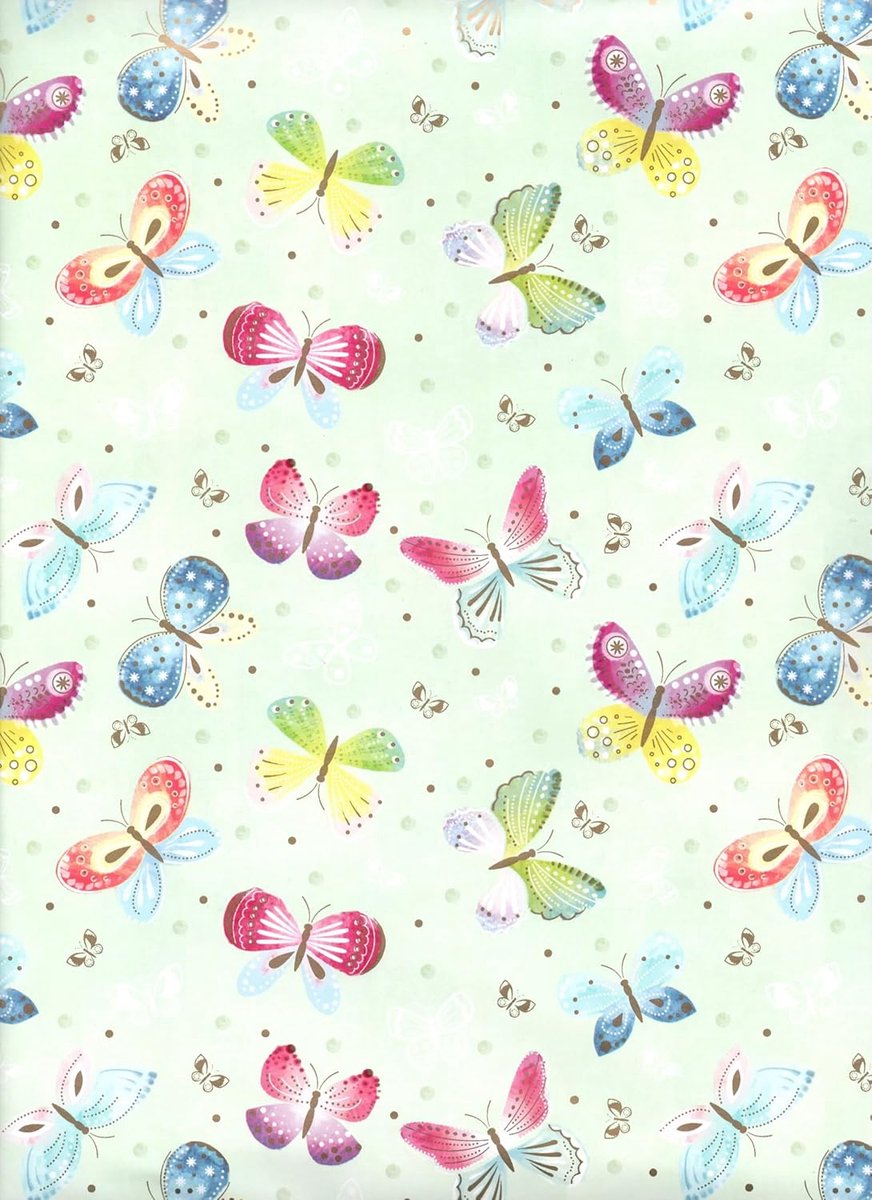 Geschenkpapier set 3 vellen XXL 90 x 65 cm plasticvrije verpakking papier FSC (18-9333)