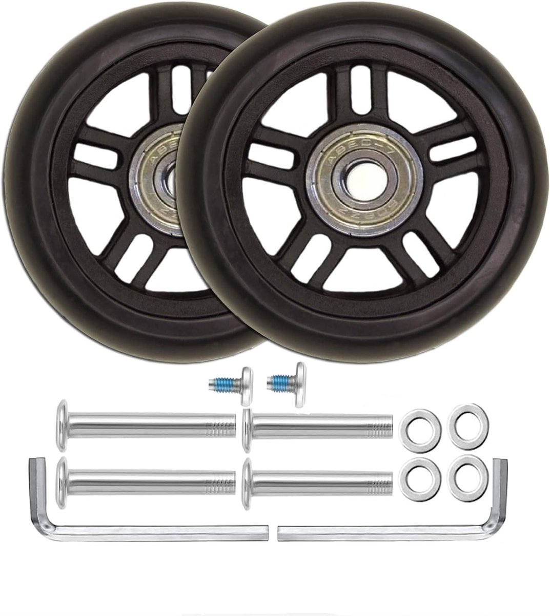 Wielen Vervanging 70 * 22mm met 8mm Lagers 35mm 40mm Assleutels Reparatieset voor Koffer en Inline Outdoor Skate