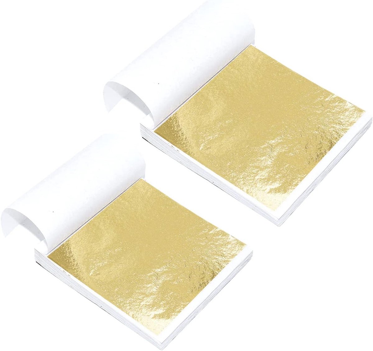Bladgoud, bladgoud blad voor nailart, schilderen, knutseldecoratie en doe-het-zelf, 100 stuks, goud, 14 cm