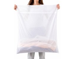 BOTC Waszakken - 90*110cm Waszak Groot - 1 set van 2 stuks - Waszak Wasmachine - Laundry bag - Waszakken - Wit