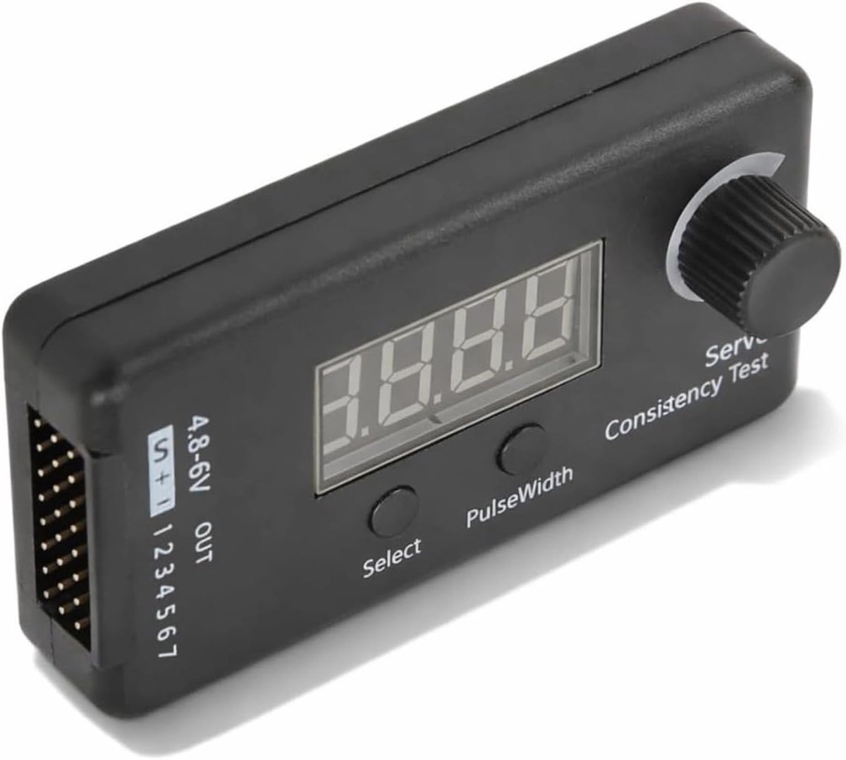 Servotester, Digitale Servotester 3 Modi Hoge Nauwkeurigheid Zwart Kunststof Servoconsistentietester voor RC Helicopter DC 4.8-6V