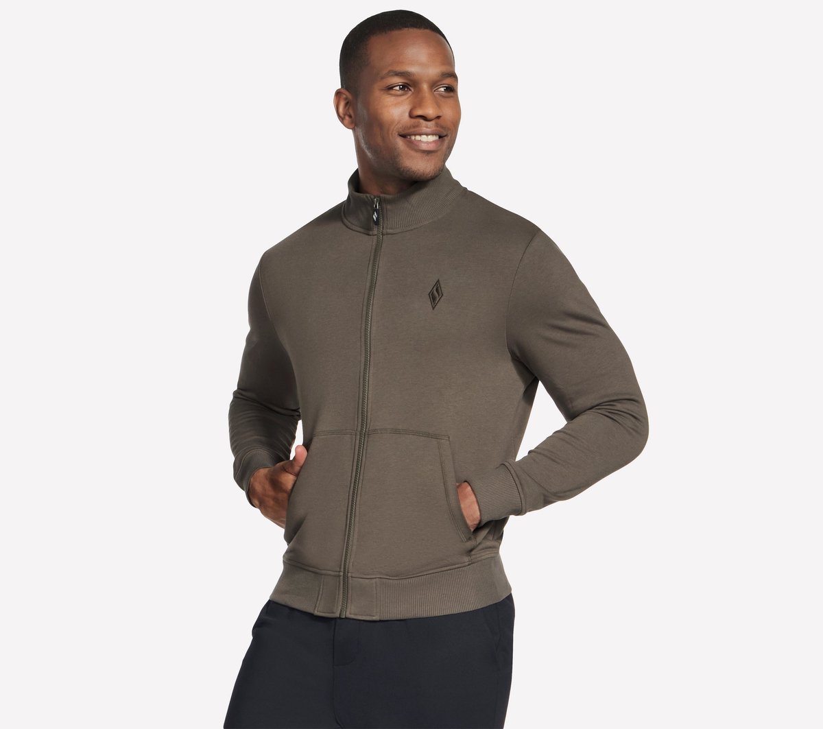 Skechers THE HOODLESS HOODIE GOWALK EV Heren Vest - Donkergroen