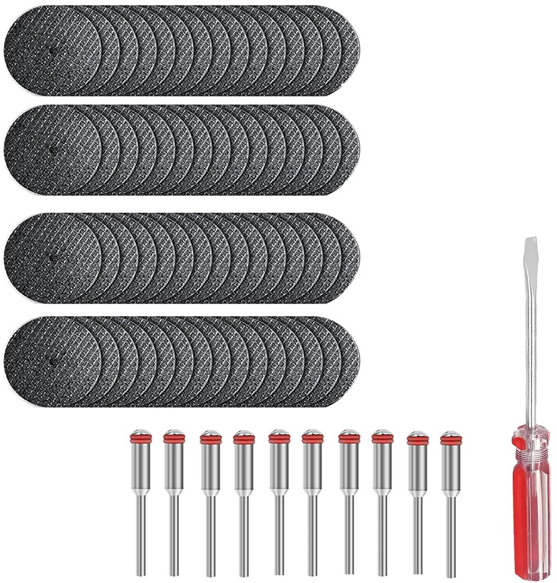 Slijpschijven voor Dremel rotatiegereedschap, accessoires, snijwielen, dremel slijpschijf, 60 stuks, 32 mm draaigereedschap, slijpschijvenset voor het snijden