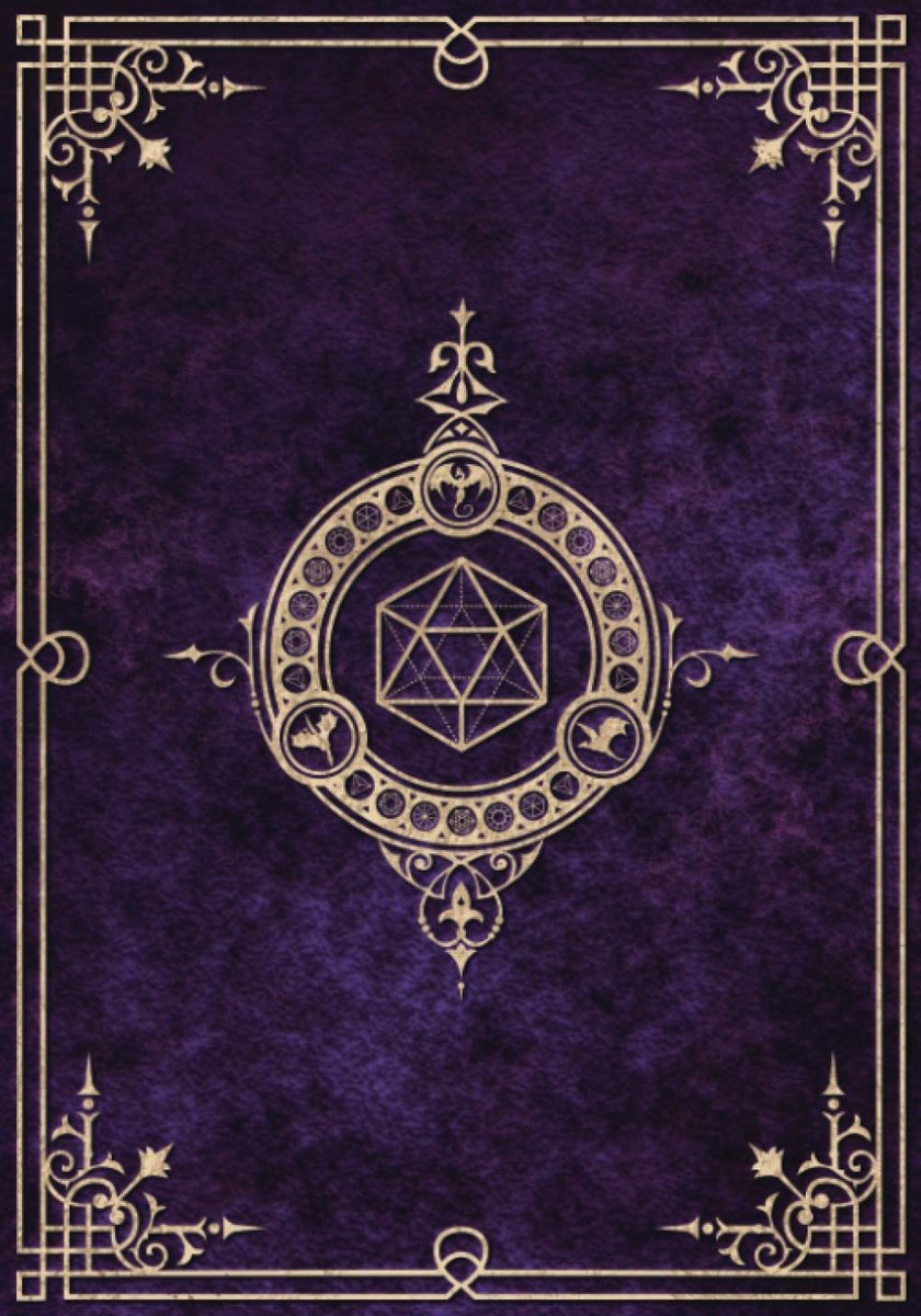 Journal: Five 5e Character Sheets, Lined And Graph Pages For Note-Taking, Spell Sheets And More (Purple)