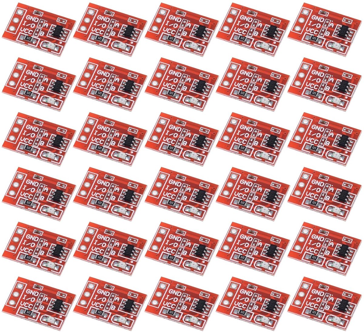 30 stuks Ttp223 touch-knopmodule, condensatortype