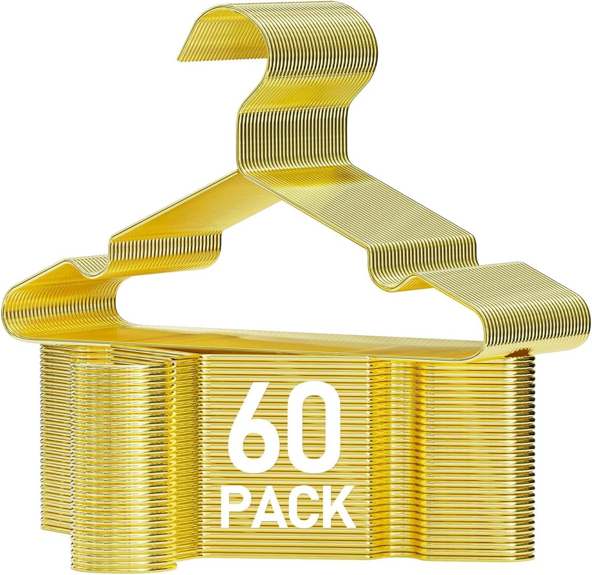Kleerhangers Goud, Metalen Babykleerhangers 60 Stuks 30 cm Breed