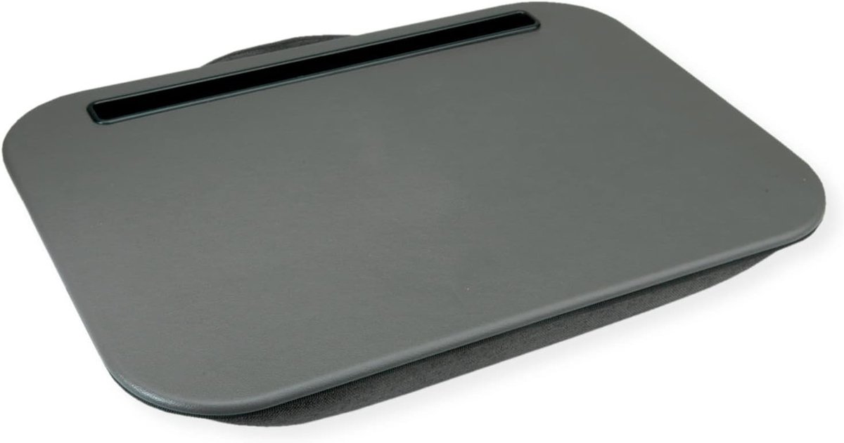 knielade/laptop/tablet plateau met kussen, grijs