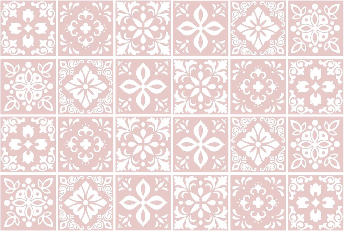 Tegelstickerset - 15 x 15 cm (6 x 6 inch) - 24 stuks, doe-het-zelf