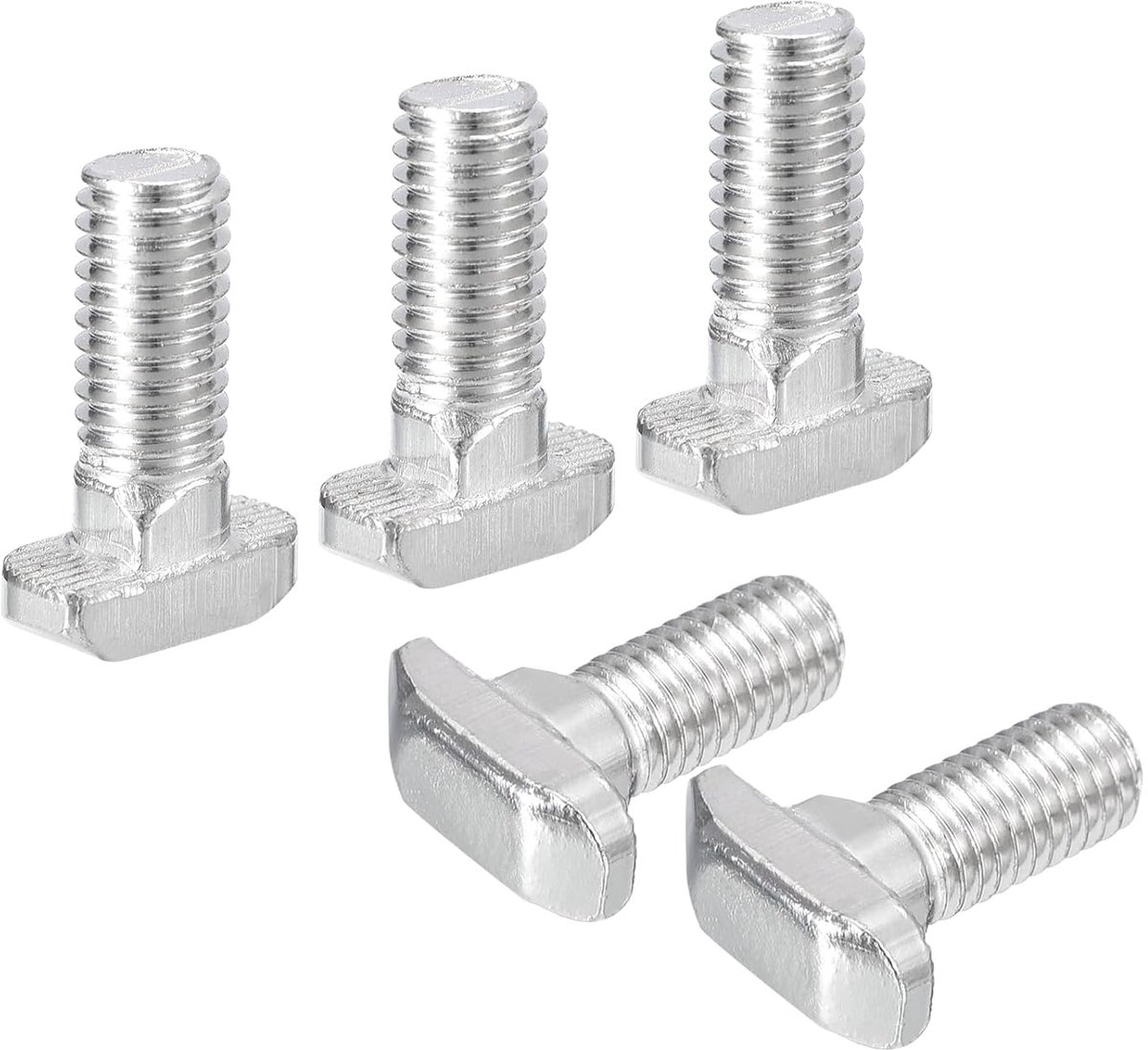 10 stuks T-sleufbouten, M8 x 20 mm T-schroef hamerkop insteekpen voor