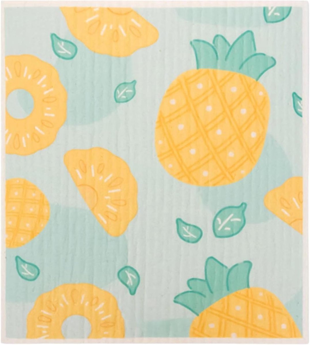 Keuken Afwasdoeken - Houtpulp Doeken - Huishoudelijke Klusjes - Absorberende Houtpulp - 18 cm - Ananas