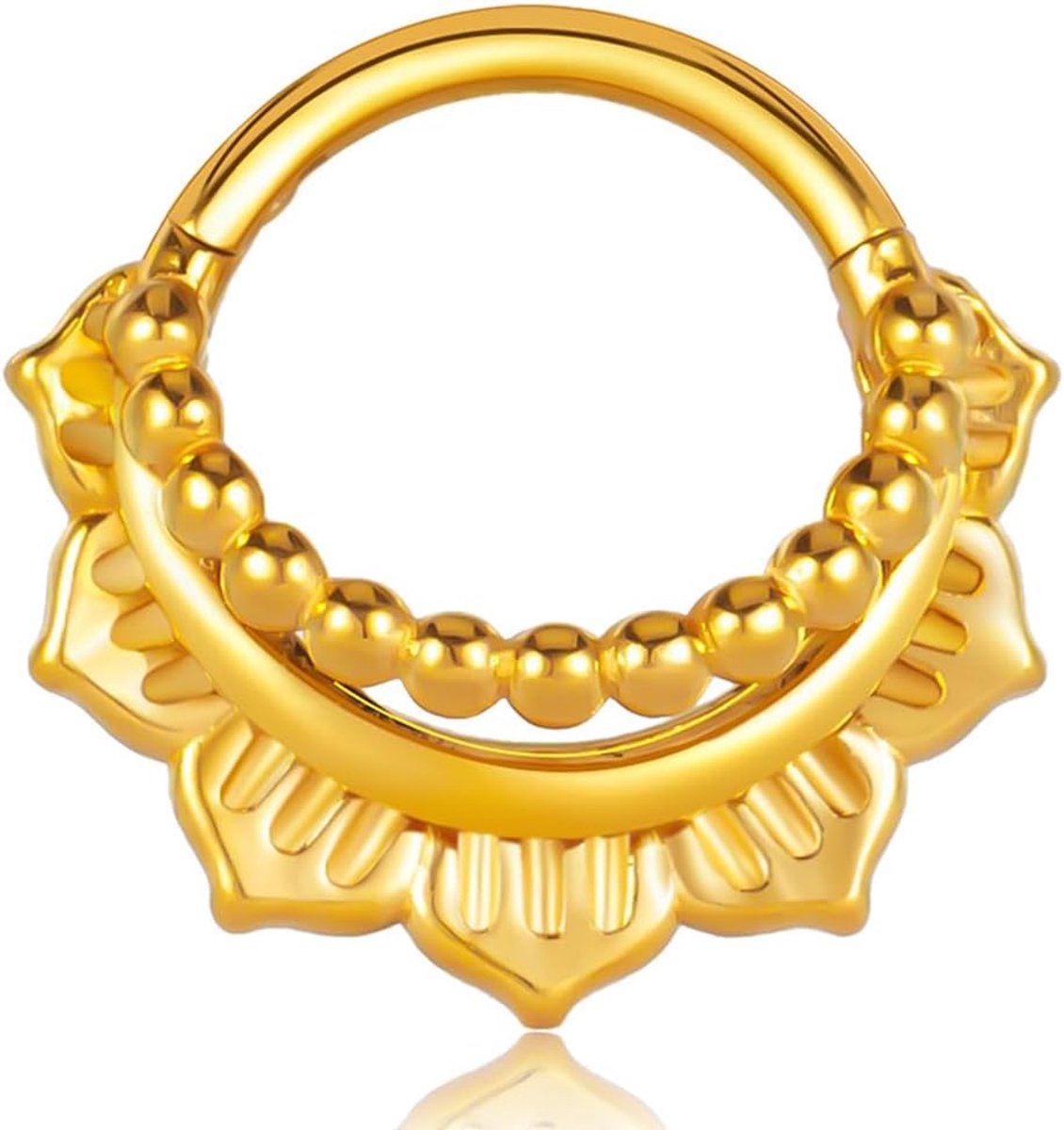 Septum piercing ring ringd segment clicker 8 mm 10 mm 16 g