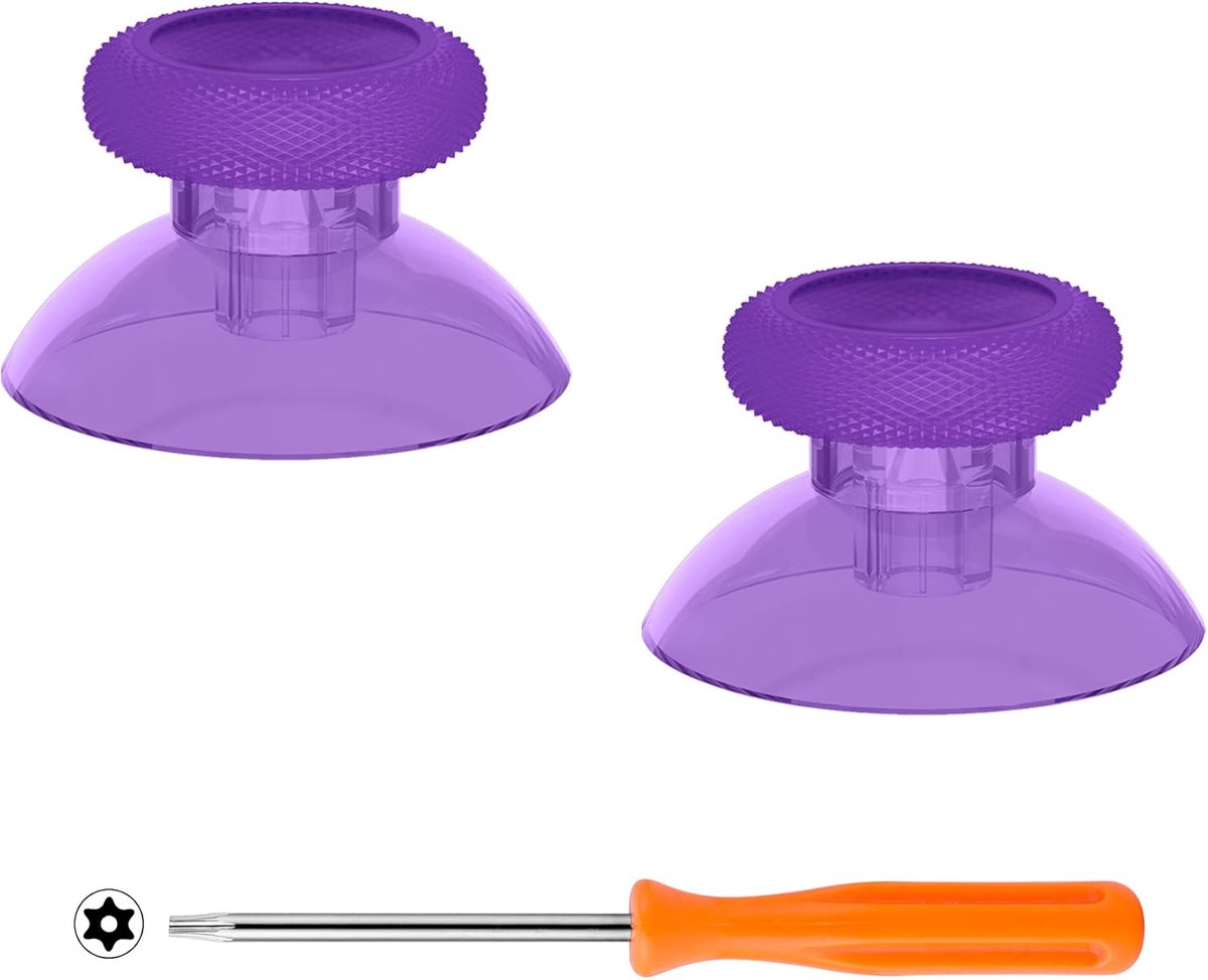 eXtremeRate Helder Atoom Paars Vervangende Thumbsticks voor Xbox