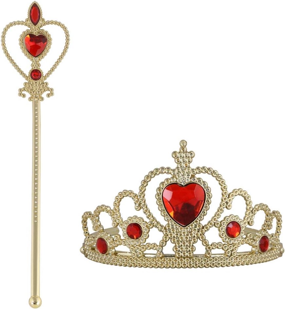 Prinses Kostuums Set van 2 Stuks Cadeau, Kroon Magie, voor Kinderen