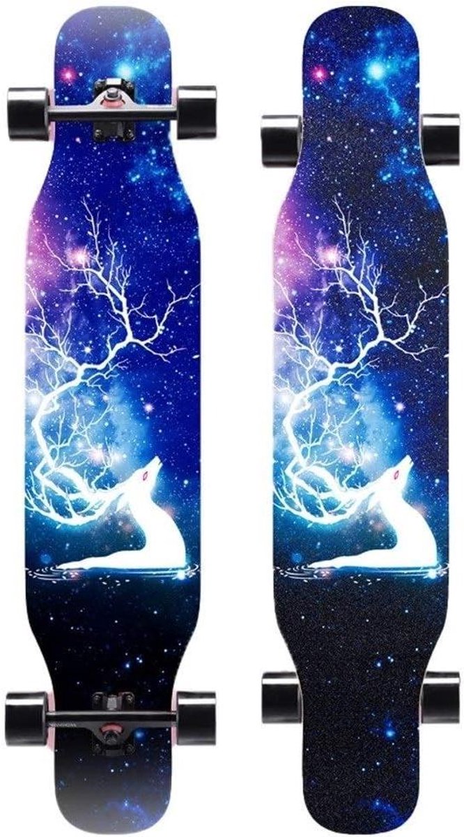 Longboard Skateboard Cruiser Board Dansen en cruisen 7-laags esdoornhout 43 inch C