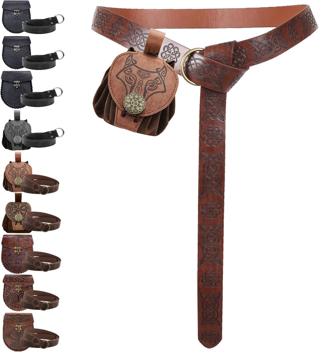 riem en tas van kunstleer, hippie stijl, riemtas, kleding voor dames