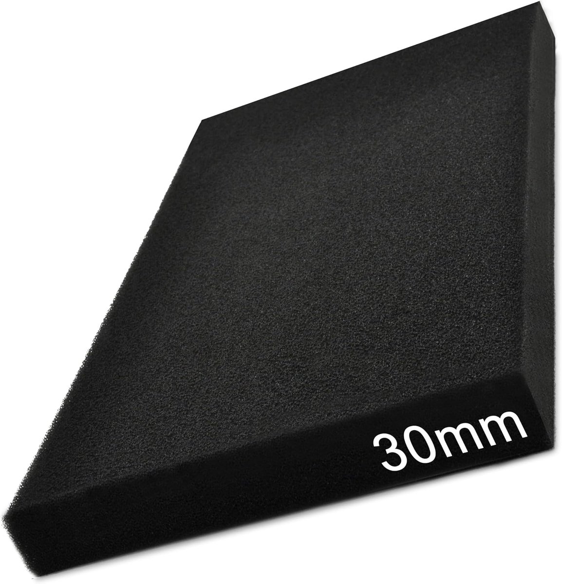 Luchtfilterschuim, 30 mm dik, 28 x 15 cm, universeel, om op maat te snijden, voor scooter, motorfiets, quad, grasmaaier, motorhelling, kettingzaag, filtratie voor luchtbox