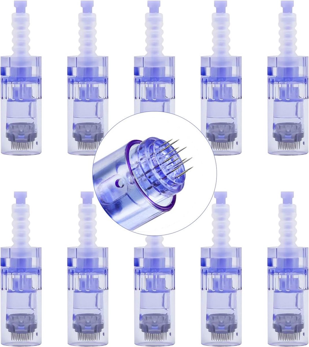 naalden, 10 stuks 12-pins vervangende Derma Pen naald cartridges voor Dr.pen Ultima A6, 10 stuks/verpakking