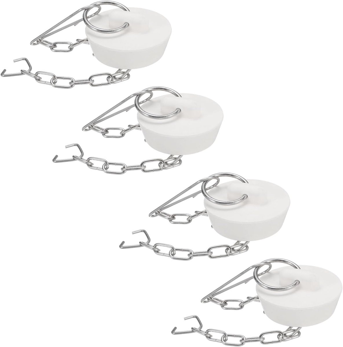 4 stuks badstoppers, rubberen stoppen 31-34 mm, voor afvoer in de