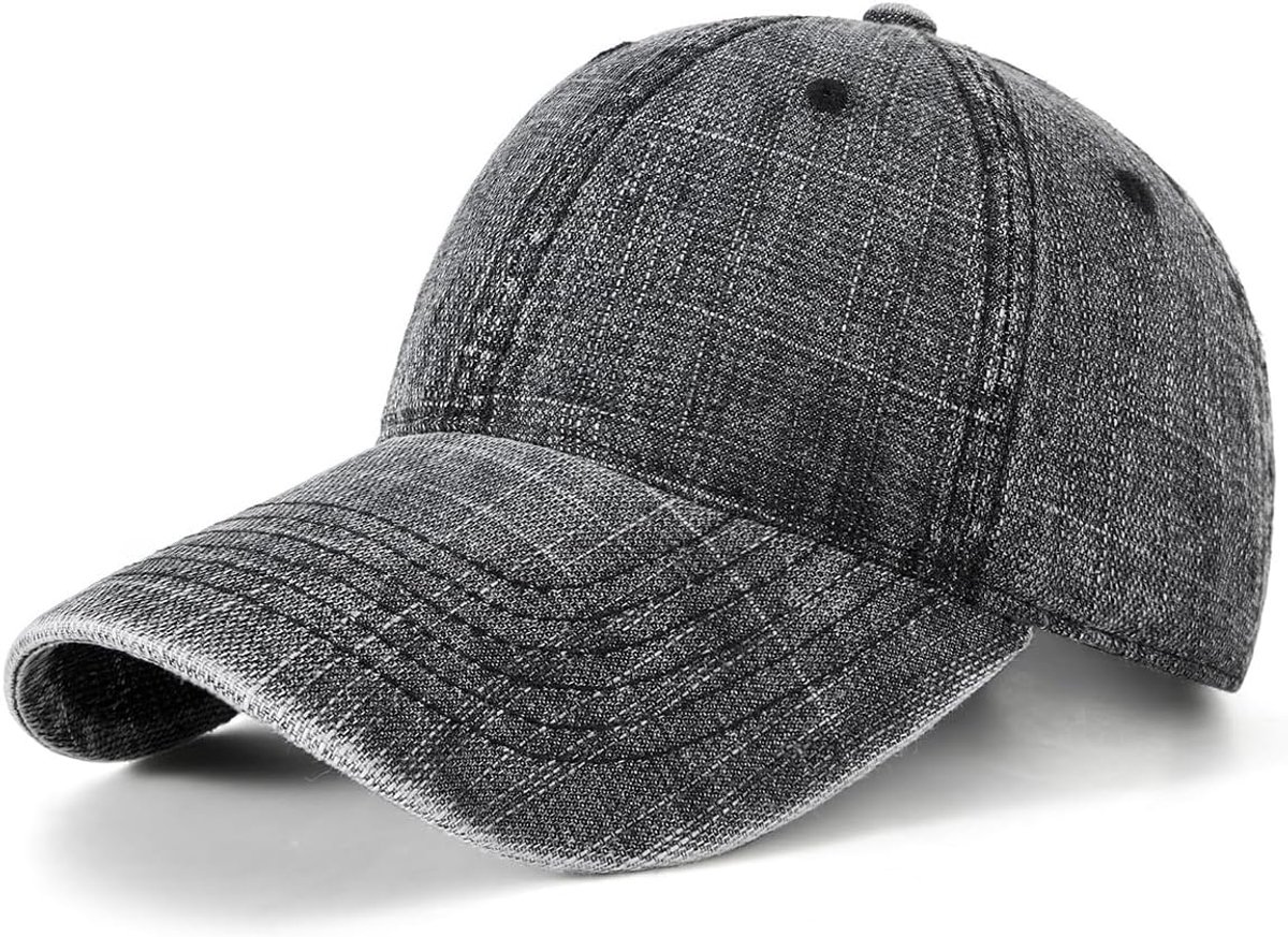 Baseball Cap dames denim, basecap heren zachte UV-bescherming