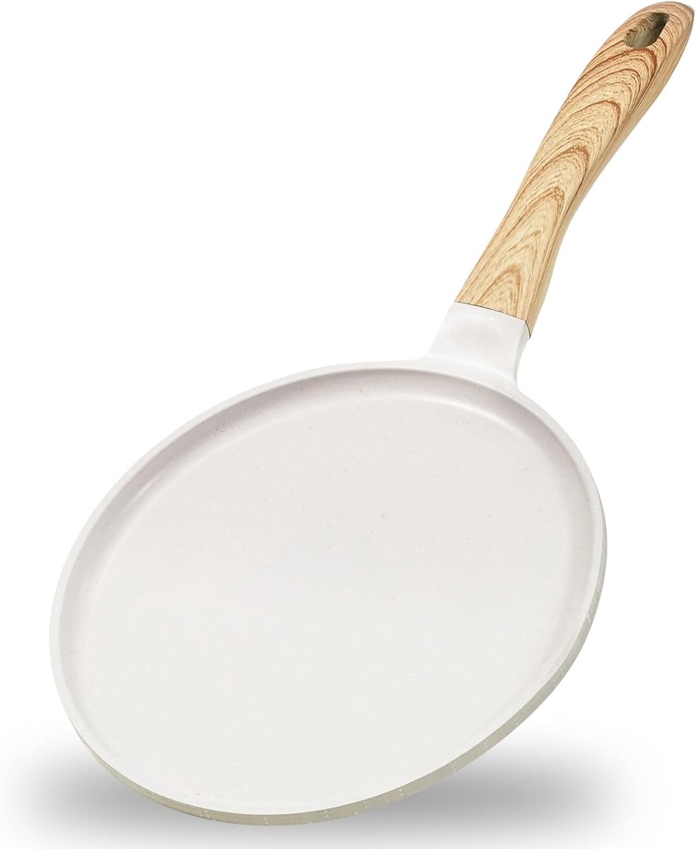 Crepe pan 28cm - Granite anti-aanbaklaag - Bakelite handvat - Geschikt voor alle kookplaten - SnelShoppen