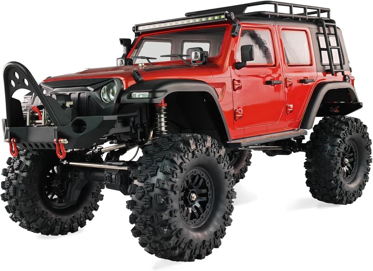 AMXRock Crosstrail Crawler 4WD 1:10 ARTR rood-metallic RC afstandsbediening