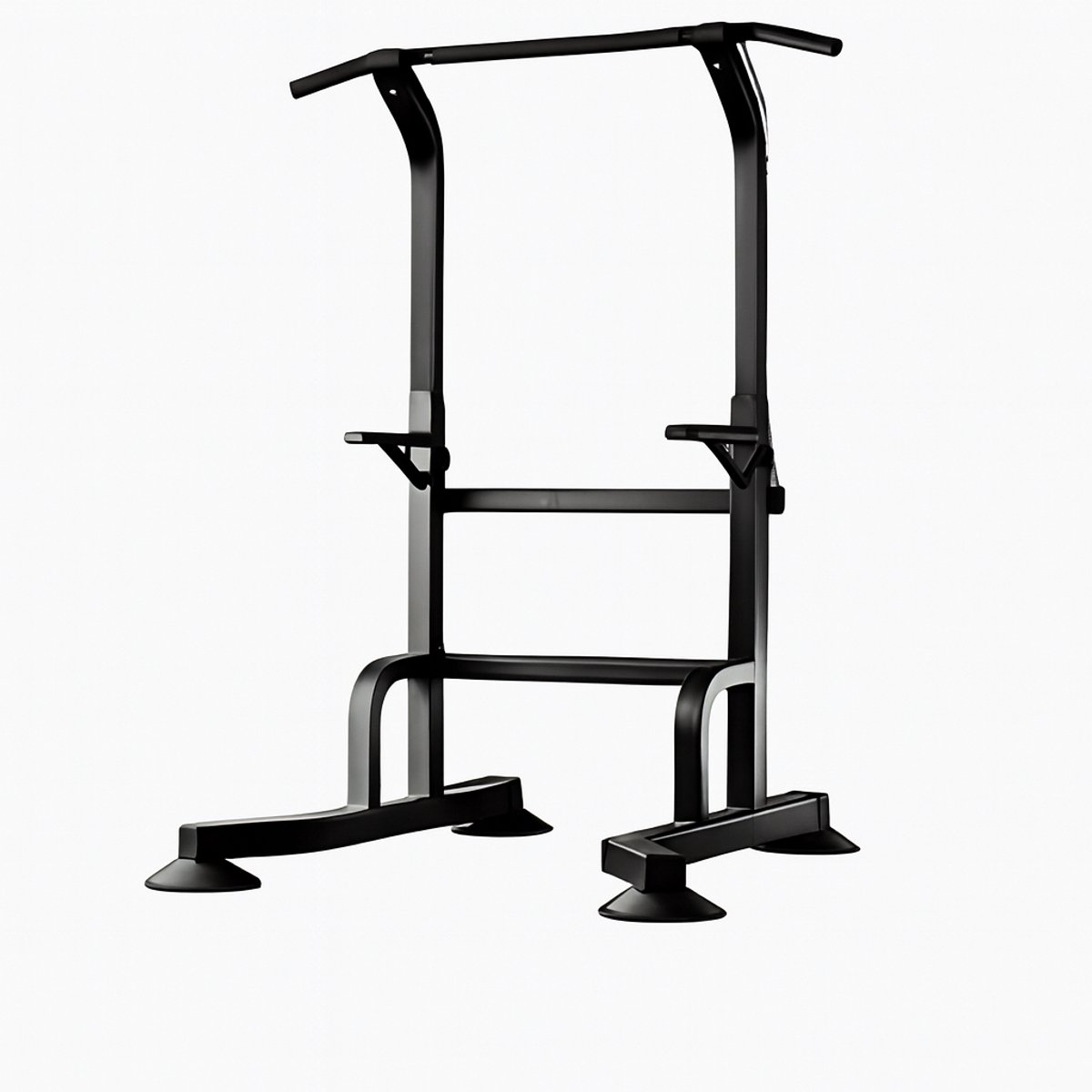 Fitby Pull Up Station - Krachtstation - Pull Up Bar - Dip Station - Optrekstang - Home gym - Fitness - Hoogte Verstelbaar - Zwart