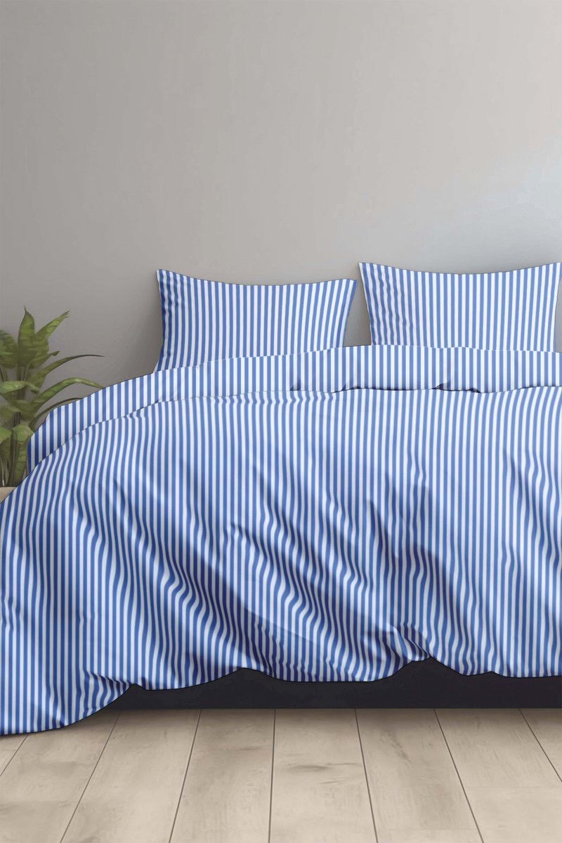 Dekbedovertrek 100% Katoen Premium - 200 x 200(220)cm - SummerVibe Blue