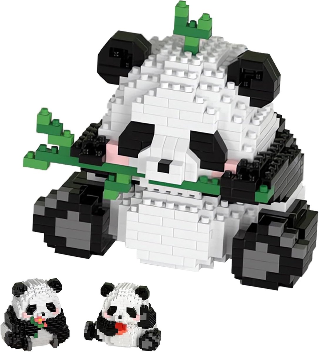 Mini Bouwset met Panda, Schattige Dieren, Creatieve Bouwblokken voor Kinderen en Volwassenen, Geschikt voor Kinderen vanaf 3 Jaar