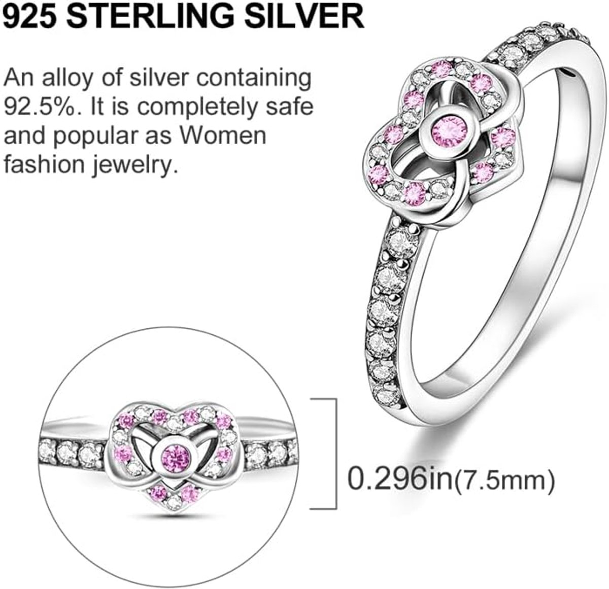 Bagues en argent pour femmes Bagues vintage en argent S925